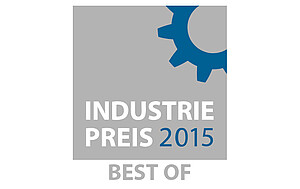 The INDUSTRIEPREIS 2015 “Best of 2015” seal.