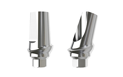 Anatomisch geformte Titanpfosten