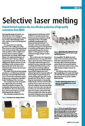 Selective laser melting | PD Dr. Roland Strietzel