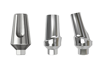 Anatomisch geformteTitanpfosten